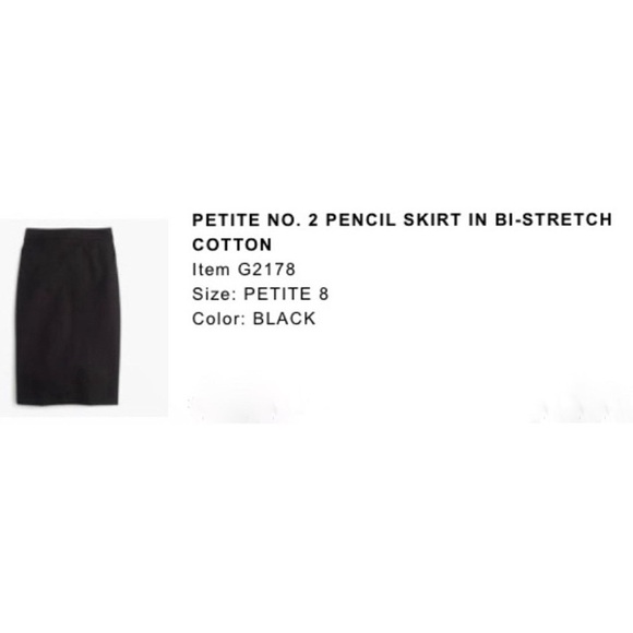J. Crew No. 2 Pencil Skirt in Bi-Stretch Cotton - Picture 10 of 10